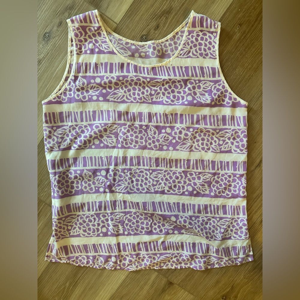 Bob Mackie Wearable Art Silk Blouse Set S - image 3